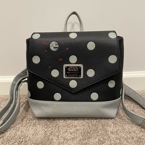 Loungefly Star Wars Polka Dot Death Star Mini Backpack